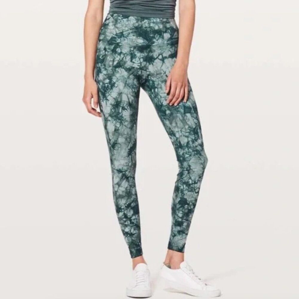 Lululemon 6 Wunder Under Hi-Rise Tight *Shibori Full-On Luxtreme 28" Misty Moss